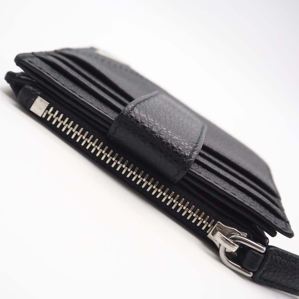 PRADA Vitello Micrograin Triangle Compact Wallet … - image 5